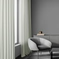 thumbnail image 4 of Exclusive Fabrics  Essential Polyester Solid Blackout Curtains - Thermal Insulated Window Curtains Rod Pocket (Single Panel) 50 X 84 - Warm White, 4 of 5