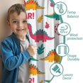 thumbnail image 3 of Blackout Kids Curtains,White Cartoon Dinosaurs Roar Pattern Childrens Insulated Curtains Set Of 2,Bedroom Essentials,Toddler Room Decor 42"x84", 3 of 5