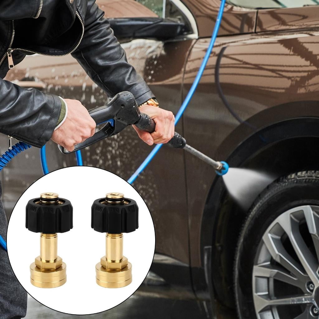 CEORPER Copper 3/4In Female Quick Connect Adapter For Pressure Washer Inlets M22-14mm Hose To Water Guns Coupling With Tape