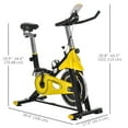 thumbnail image 2 of CoSoTower Vélo d'Exercice Stationnaire, Vélo de Cyclisme d'Entraînement Cardio Intérieur avec Entraînement par Courroie, Résistance Réglable, Siège, Guidon avec Écran LCD pour Gym à Domicile, 2 of 7
