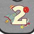 thumbnail image 4 of Inktastic 2nd Birthday Outer Space Theme Boys or Girls Baby Bib, 4 of 4