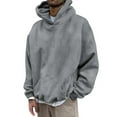 thumbnail image 1 of Gibobby Sudadera con capucha hombre Abrigo con Capucha Sudadera con Capucha para Hombre otoño casual sudadera Y2K(Gris,XG), 1 of 5