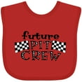 thumbnail image 3 of Inktastic Future Pit Crew Racing Flags Boys or Girls Baby Bib, 3 of 4