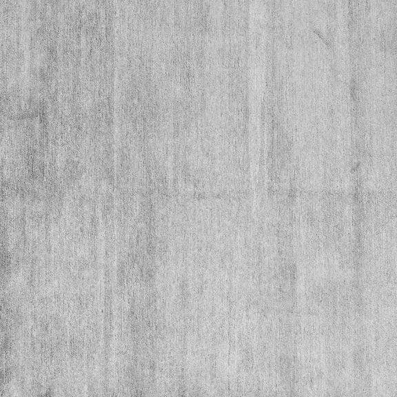 Ahgly Company Indoor Square Solid Gray Modern Area Rugs, 8' Square