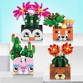 thumbnail image 4 of Building Block Toy 1 Set Building Block Toy Eye-catching Relieve Boredom Colorful Flowers Bouquet Bulk Garden Building Blocks for Home, 4 of 6