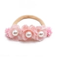 thumbnail image 5 of Baby Girl Floral Headbands- 3pcs Nylon Headband Handmade Flower Crown Elastic Hairband Newborn Toddler Hair Accessories Gifts for Girls, 5 of 6