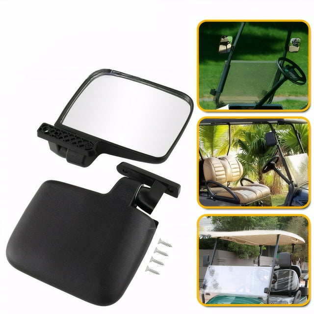 Baohd 2pack/lot Convenient Golf Cart Accessories Shatter-proof Mirror Set Made Of PP Plastic Housing