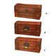 thumbnail image 5 of Caja de madera hecha a mano con cerradura cajas de joyería de almacenamiento retro para el caso de madera para los pendientes, collar, pulsera, tesoro para el caso del organizador del pecho Feliz Sencillez, 5 of 5