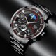 thumbnail image 5 of Reloj de moda para hombre, reloj con calendario, reloj dorado para hombre, reloj de cuarzo para negocios, reloj para estudiantes, 5 of 5