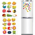 thumbnail image 1 of JUNWELL 12Pcs/Set Cute Fridge Magnet Sticker  Wooden Cartoon Animal Shape Fridge Sticker Educational Toys for Kids, 1 of 8