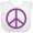 AA-White, variant on Inktastic Purple Peace Sign Boys or Girls Baby Bib