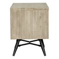 thumbnail image 5 of Home Square 2-Drawer Acacia Wood Nightstand in Brown/Black - Set of 2, 5 of 7