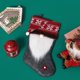 thumbnail image 1 of 1 pieza gris patrón de gnomo sin rostro anciano calcetín de Navidad regalo saco adornos navideños estilo escandinavo percha de Navidad Sincero Electrónica, 1 of 5