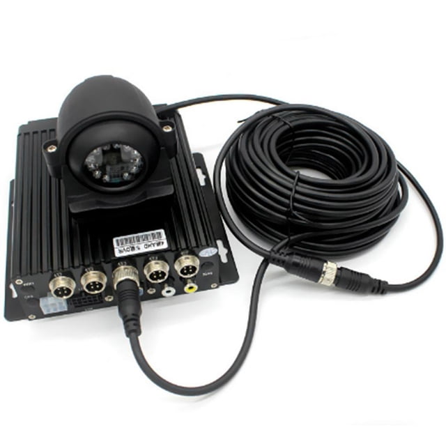 Ruiboury Heavy-duty 4Pin Video Extension Cable Wire for Bus Truck Reversing Rear View Camera Black 10M 2Set