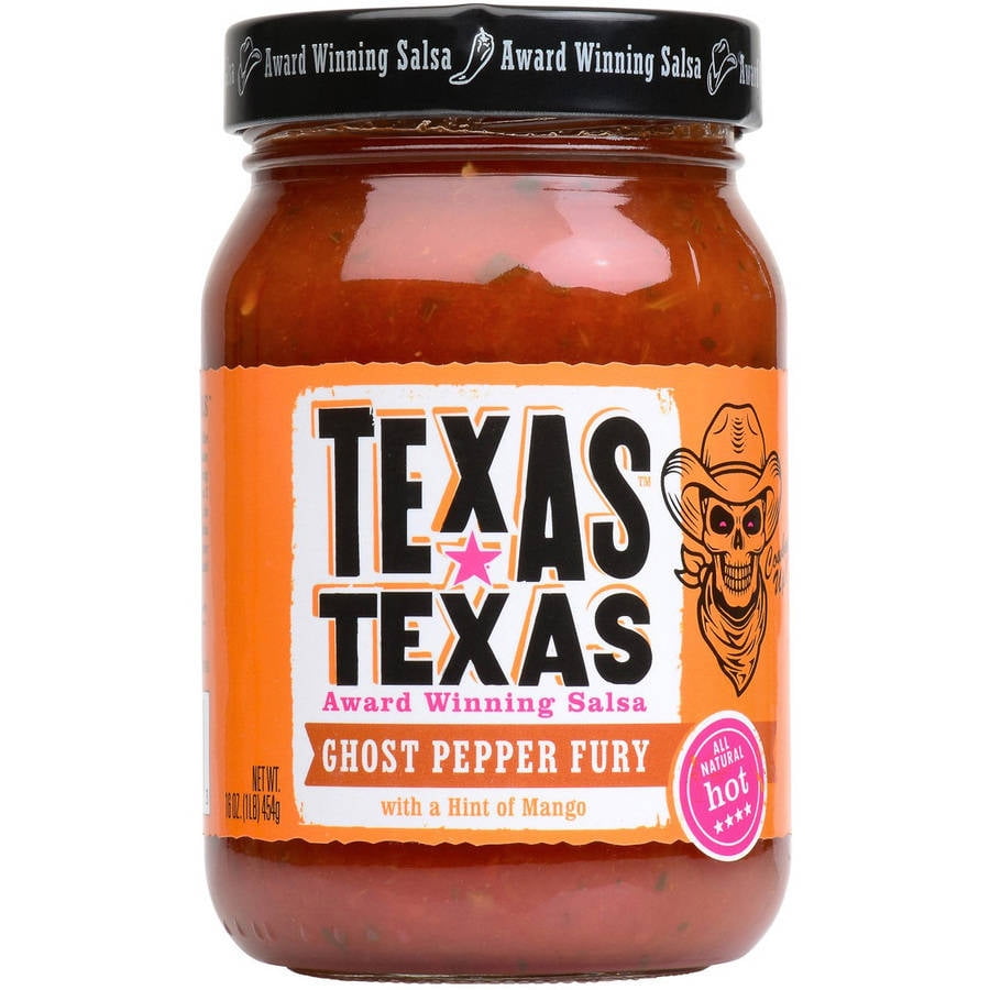 TexasTexas Ghost Pepper Fury With A Hint of Mango Salsa Hot, 16 oz