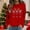 #145-Red, variant on Women's Christmas Printed Long Sleeve Top Warm Crewneck Christmas Sweaters Gifts