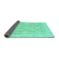 thumbnail image 2 of Ahgly Company Indoor Rectangle Abstract Turquoise Blue Modern Area Rugs, 4' x 6', 2 of 4