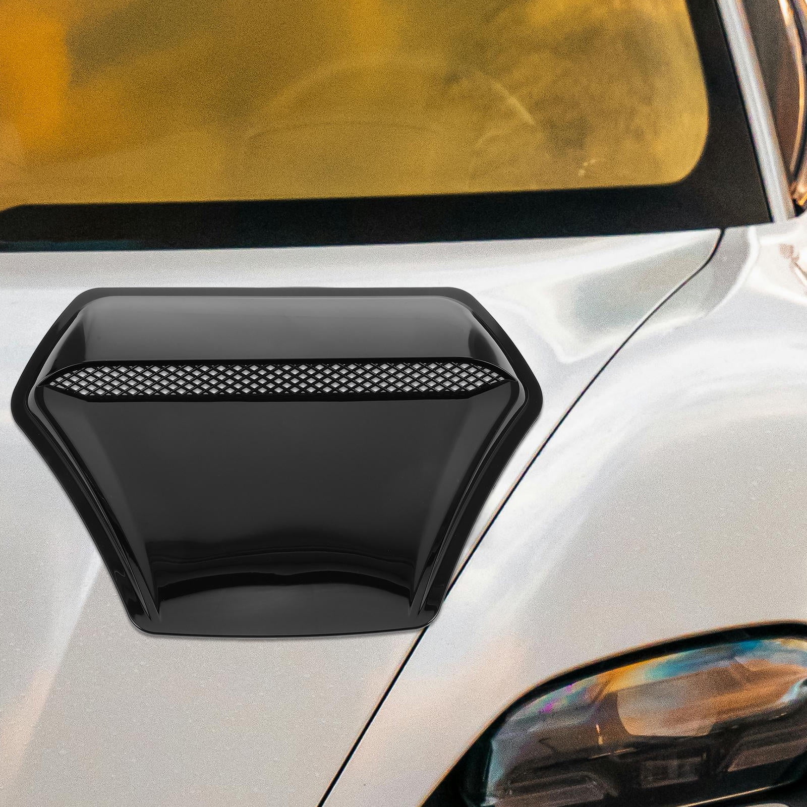 LRXIYODE Bonnet Vent Cover For Car Hood Durable Air Vent Trim Engine Safety Protection Cooling Accessory Replacement