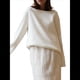 thumbnail image 2 of Suéteres de Verano Informales, Holgados, 100% Algodón, con Cuello Redondo, Espalda Descubierta y Sudaderas Oversize para Mujer 2025 Como la Leche S, 2 of 10