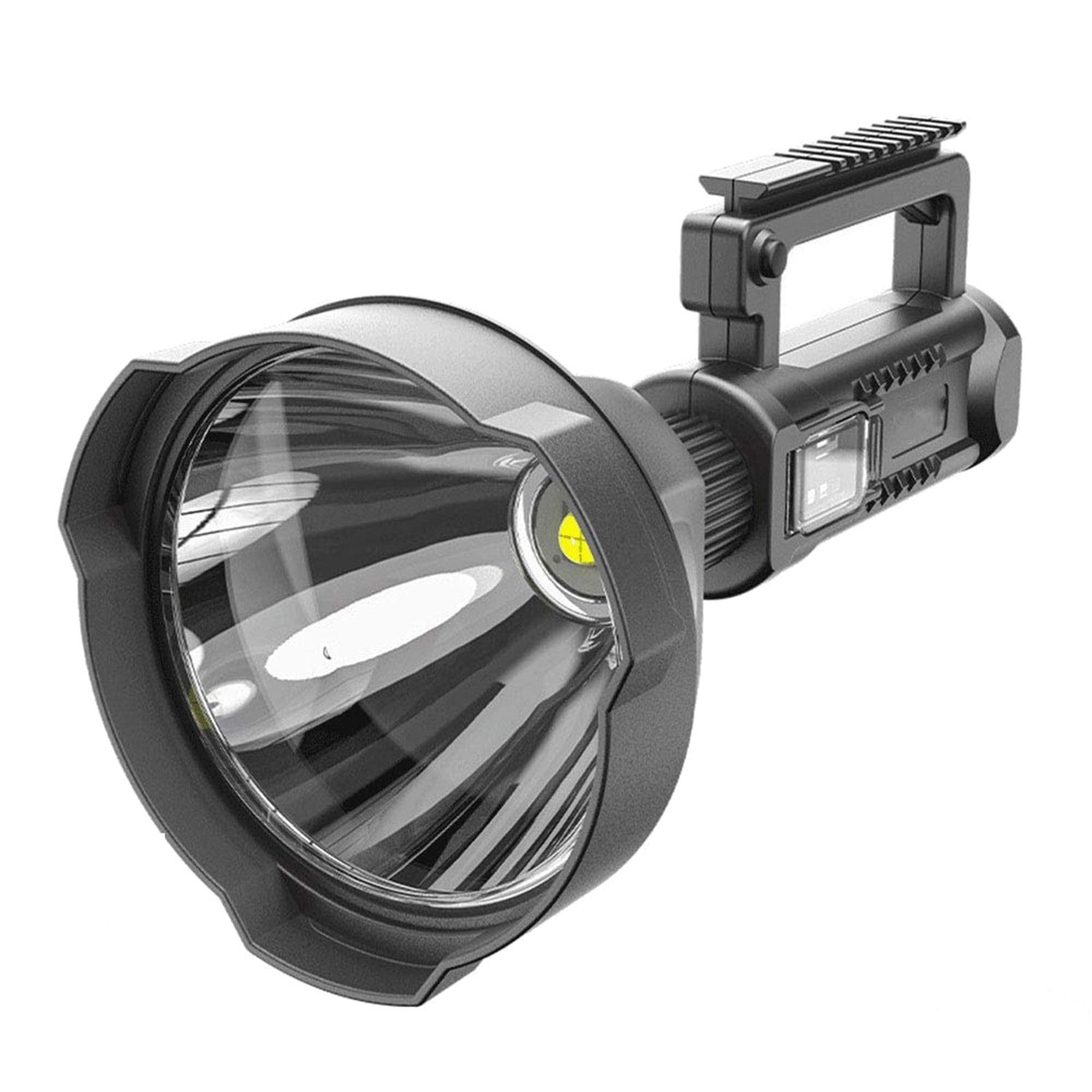 Projecteur LED Surpuissant 9000 Lumens - Lampe Torche 4 Modes, étanche IPX6, Rechargeable USB