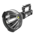 thumbnail image 1 of Super Bright Rechargeable Spotlight, Plastic, 4 Modes, 8000mAh Battery, USB Output, IP65 Water-Resistant, P90 LED, for Camping/Outdoor, Hands-Free Stand, 1 of 6