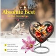 thumbnail image 5 of Hummingbird Heart Cremation Urn, Large Urns for Human Ashes, Urns for Ashes Adult Female, Decorative Urns 8 Inch, 5 of 5
