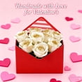 thumbnail image 5 of Valentine Envelope Boxes, Valentine Envelope Gift Box, Red Envelope Box, Valentines Day Paper Flower Gift Bags Set, 4/8 PCS Paper Bouquet Flower Gift Bag with Handle Small Folding Hand Hold, 5 of 8