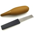 thumbnail image 2 of Professional Guiro Instrument with 1 Scraper Portable Fish Shaped Latin Percussion Instrument Interesting Musical Training Tool Professional Guiros for Beginners Band Accompaniment, 2 of 6