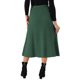 thumbnail image 3 of FALDA MIDI DE PUNTO RIBETEADA PARA MUJERES INSPIRADA CHIC, CON CINTURA ELÁSTICA Y ESTIRABLE, TALLA XL, VERDE EJÉRCITO, 3 of 6
