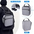 thumbnail image 2 of GFDYREE Lunch Box for Men Women Adults, Insulated Small Lunch Bag for Work Office Travel - Reusable Portable Handbag Lunchbox, Reusable Portable Soft Lunchbox for Men Women Adult, Grey, 2 of 7