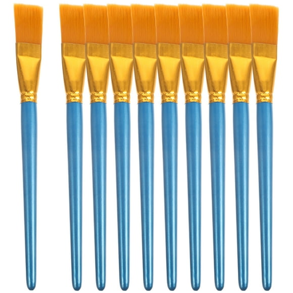 Shisuyan Painting Brush Gold Copper 10Pcs 6.9X0.2X0.2In