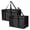 Black+Black, variant on FORICOM Insulated Food Distribution Bag for Hot and Cold Food, Acceptable for Commercial Households, Large Capacity Reusable Insulated Bag (Black)Length 23 in by width 14 in by height 15 in