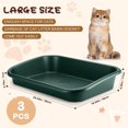Large Size Low Entry Cat Litter Box Easy Access for Senior Cats