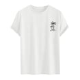 thumbnail image 4 of Leey-World Men's T Shirts Short Sleeve Casual V Neck T-Shirt Soft Notch Neck Tee Classic Plain Shirts T Shirts Men(White,M), 4 of 5