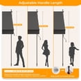 thumbnail image 4 of HOMEDEMO Manual Retractable Awning, 59"W x 118"H Retractable Side Bar 47-59", NO Drilling Awings for Backyard Garden Porch Outside Carbon gray, 4 of 8