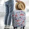 thumbnail image 2 of Pioneer Flower Floral Print Pattern Luggage Cover Fashion Suitcase Cover Baggage Covers Fit 25-28 Inch Luggage (Go Travel), 2 of 5