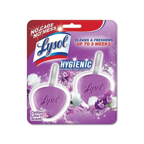Hygienic Automatic Toilet Bowl Cleaner Cotton Lilac, 2/Pack