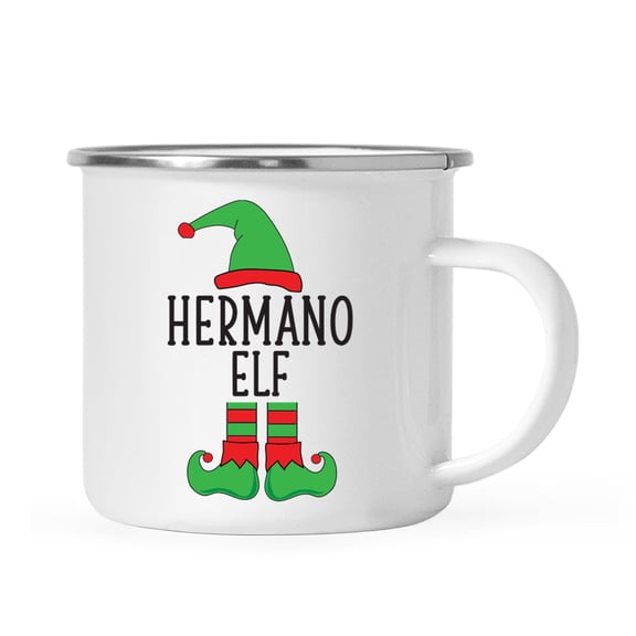 Koyal Wholesale Spanish Family Elf Stainless Steel Campfire Mug, Hermano