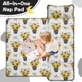 thumbnail image 4 of Sunflower and Bucket White Pattern Teens Toddler Nap Mat with Pillow, Sleeping Mat Bag for Preschool Daycare 59"x22", 4 of 6