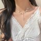 thumbnail image 1 of Collar De Mariposa De Plata Brillante Exquisitos Collares De Cadena De Clavícula De Perlas Para Mujer 2023 Tendencia Joyería Estética timetunnel, 1 of 3