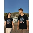 thumbnail image 5 of Men's T-Shirt,Rugby Sport Short Sleeve Crewneck Casual Tee Shirts,Black-S, 5 of 8