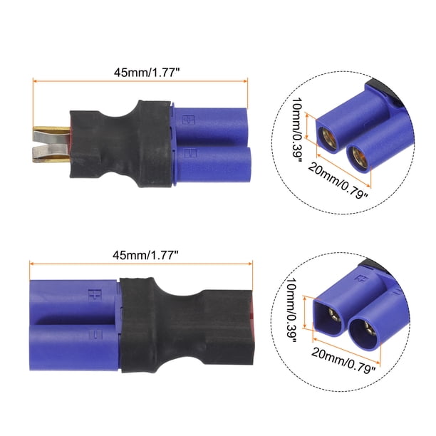 HRC Racing Adaptateur Compact Ultra T femelle Deans compatible EC5 mâle HRC9133D - MK Racing RC HRC Racing Adaptateur Compact Ultra T femelle Deans compatible EC5 mâle HRC9133D - MK Racing RC