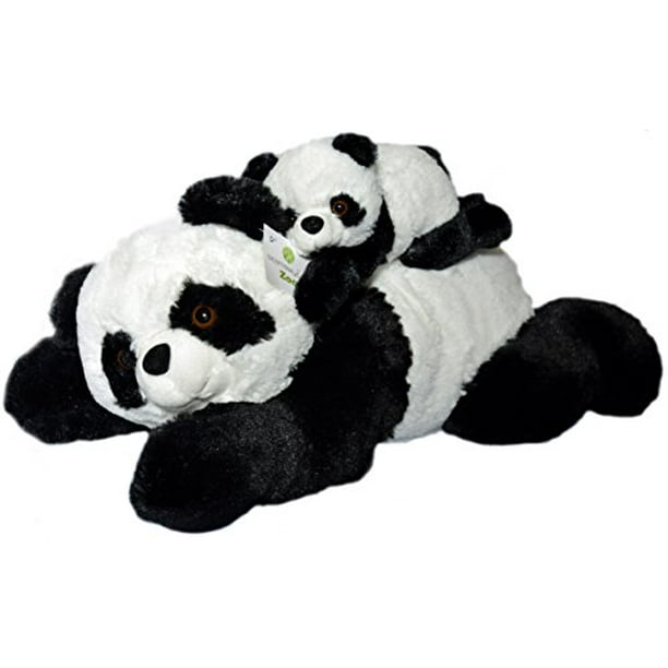 Super Soft Panda Bears Stuffed Animals Set By Exceptional Home Zoo 18 Inch Pandas With Baby Teddy Bear Cub Kids Toys Plush Animal Gifts For Children Give Happiness Walmart Com Walmart Com