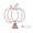 Orange, variant on Fall Metal Wire Pumpkin Lighted Table Centerpiece, LED Light-Up Hollow-Out Pumpkin Tree Topper with Battery Operated Warm Glow, Thanksgiving Autumn Wedding Home Decor