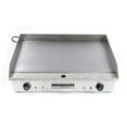 thumbnail image 3 of FETCOI 4400W Commercial Electric Counter-top Griddle with Thermostatic Controls Adjustable Temperature 50°C to 300°C 110V / 60Hz, 3 of 8