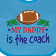 thumbnail image 4 of Inktastic Football Daddy is the Coach Childs Boys Baby Bib, 4 of 4