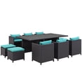 thumbnail image 6 of Modway Reversal Outdoor Patio 11 Piece Dining Set, Multiple Colors, 6 of 27