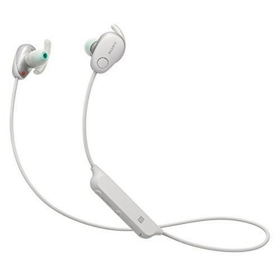 Sony SP600N Wireless Noise Canceling Sports In-Ear Headphones, White