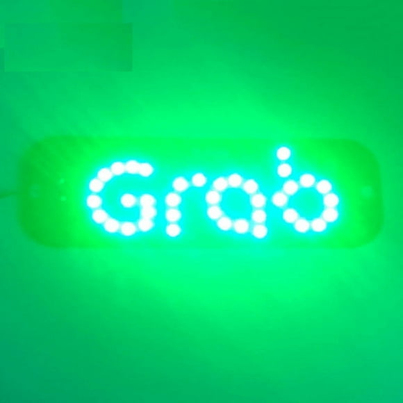 Taxi Sign USB Plug Led Light Signs for Car, Taxi Sign Light Windshield, LED Light Logo on Car Window,Glow LED Sign Decal Stickers with Suction Cups Flashing Hook on Car Window LED Bright Lights White