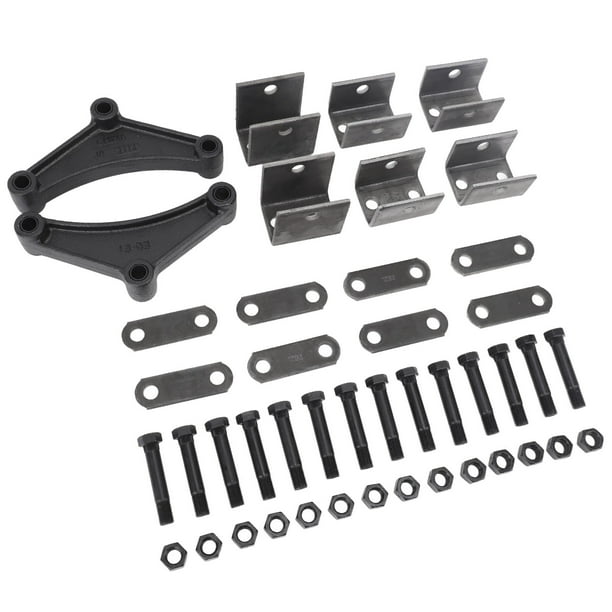 Kit de Colgador de Suspensión del Eje del Remolque en Tándem, Tuercas de Bloqueo Fácil de Usar El Kit de Colgador de Eje de Remolque Estable Para 3500 A 7000 lb EXLES